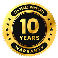 10 Year Warranty on products and services